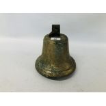 VINTAGE BRASS SHIPS BELL D 20CM X H 21CM.