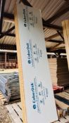 10 X BOARDS OF 2.4M CABERDECK CABERFLOOR P5 FLOORING WITH PEELABLE PROTECTION.