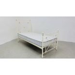A REPRODUCTION TRADITIONAL SINGLE BEDSTEAD WITH IKEA KLASSISK MATTRESS