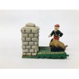 VINTAGE STYLE CAST ARTILLERY MONEY BANK