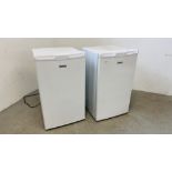 A FRIDGEMASTER UNDERCOUNTER FREEZER W 50CM AND A MATCHING FRIDGEMASTER FRIDGE W 50CM - SOLD AS SEEN.