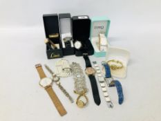 COLLECTION OF ASSORTED LADIES WRIST WATCHES TO INCLUDE DESIGNER BRANDED