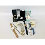 COLLECTION OF ASSORTED LADIES WRIST WATCHES TO INCLUDE DESIGNER BRANDED