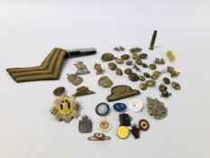 COLLECTION OF ASSORTED VINTAGE MILITARY RELATED ITEMS TO INCLUDE S.D.F.