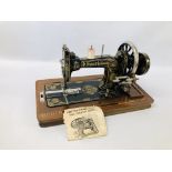 VINTAGE FRISTER & ROSSMANN SEWING MACHINE IN FITTED CASE - SOLD AS SEEN