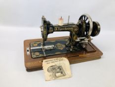 VINTAGE FRISTER & ROSSMANN SEWING MACHINE IN FITTED CASE - SOLD AS SEEN