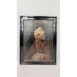 OIL ON BOARD, PORTRAIT OF MAID, NO VISIBLE SIGNATURE,