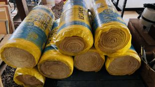 7 X ROLLS ISOVER 100MM RD PARTY WALL INSULATION.