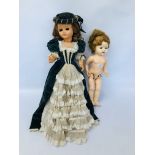 VINTAGE COMPOSITE DOLL,