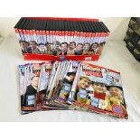 BBC "THE ONLY FOOLS AND HORSES" DVD COLLECTION 1-30 ALONG WITH 29 RELATED COLLECTORS MAGAZINES.