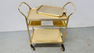 1950's DRINKS TROLLEY.