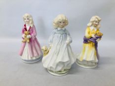 THREE ROYAL DOULTON LIMITED EDITION COLLECTORS FIGURES TO INCLUDE FAITH HN3082,