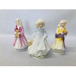 THREE ROYAL DOULTON LIMITED EDITION COLLECTORS FIGURES TO INCLUDE FAITH HN3082,