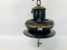 VINTAGE ENAMELLED HANGING TILLEY LAMP TYPE OL 50.
