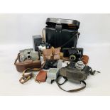 QUANTITY OF CAMERA EQUIPMENT TO INCLUDE BOLEX S1, ZEISS, BINOCULARS ETC.