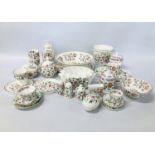 COLLECTION OF MINTON HADDON HALL CERAMICS TO INCLUDE TRINKET POTS, SALT AND PEPPER,