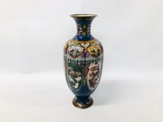 AN IMPRESSIVE EARLY C20TH ORIENTAL CLOISONNE VASE, DECORATED WITH DRAGON AND SUCH LIKE, H 37CM.