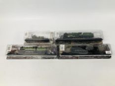 COLLECTION OF MODEL RAILWAY STEAM TRAINS TO INCLUDE ON PLINTHS 1928 LNER B12 4-6-0 No.