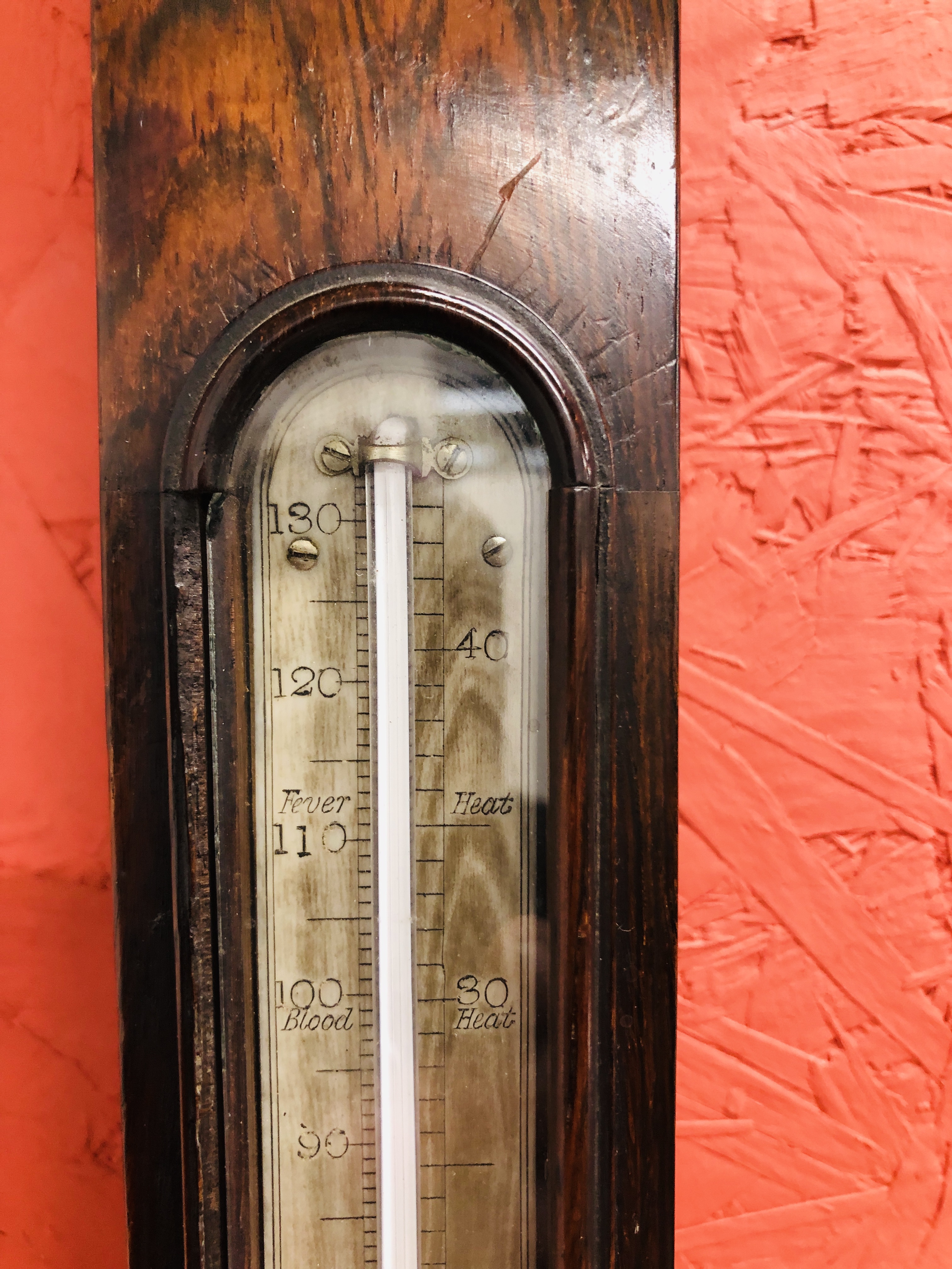 ANTIQUE STICK BAROMETER L. CASELLA & Co 23 HATTON GARDEN LONDON, HEIGHT 92CM. - Image 3 of 7