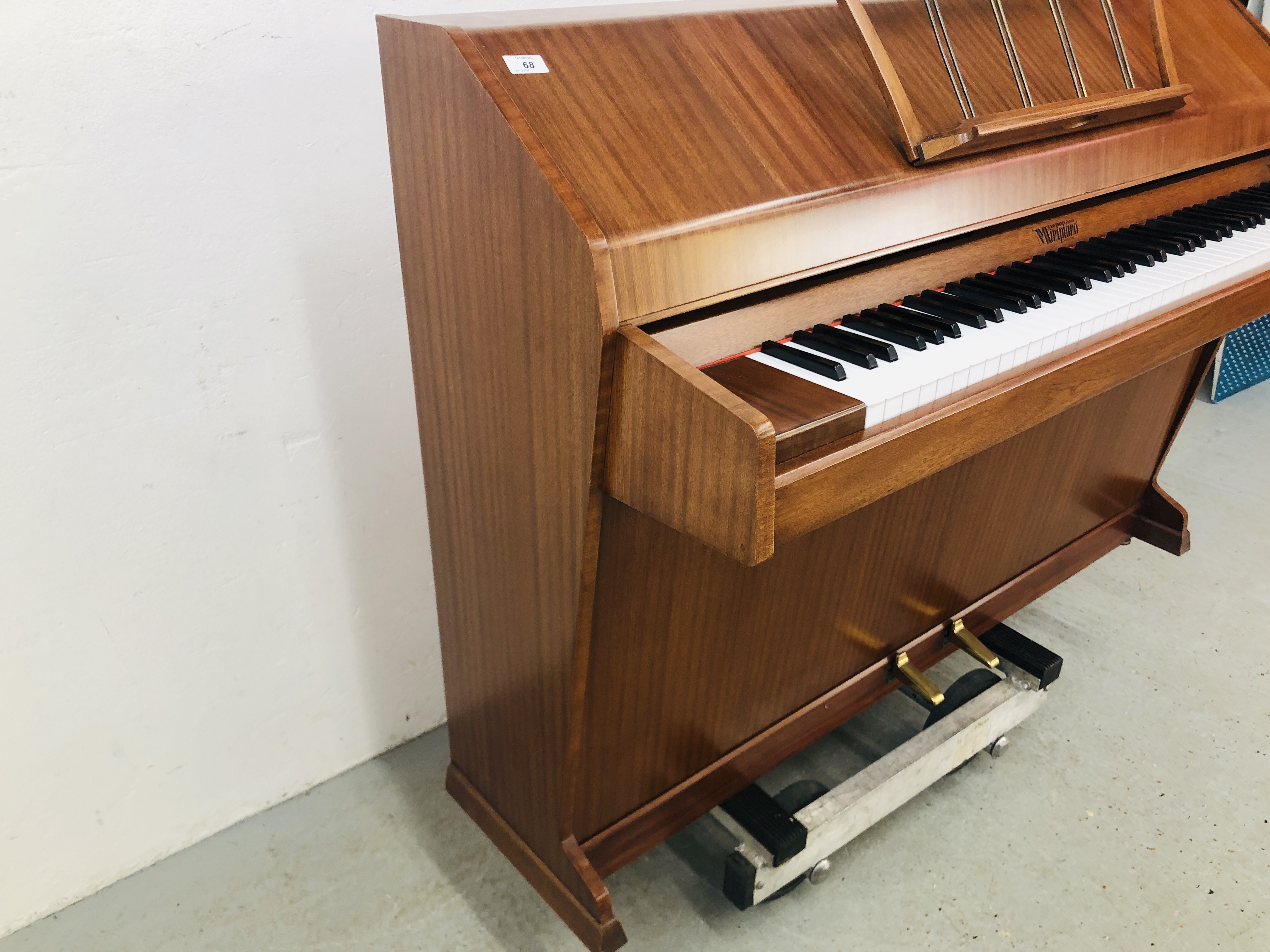 EAVESTAFF MINI PIANO "PIANETTE" UPRIGHT OVERSTRUNG PIANO AND MUSIC STOOL - Image 7 of 27