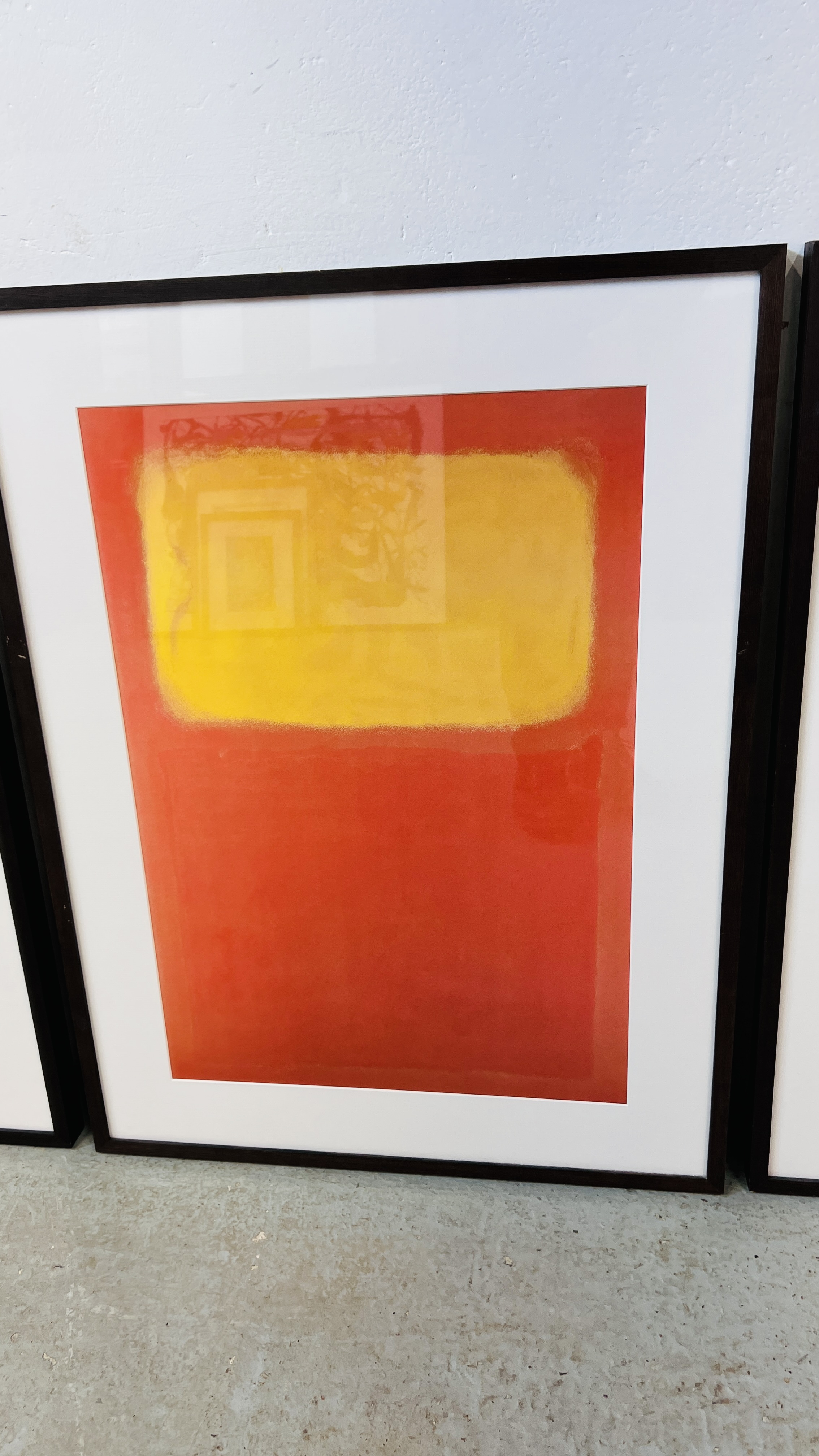 SET OF FOUR FRAMED MODERN ART ABSTRACT PRINTS (FRAMED W 62.5CM X H 83CM). - Image 3 of 6