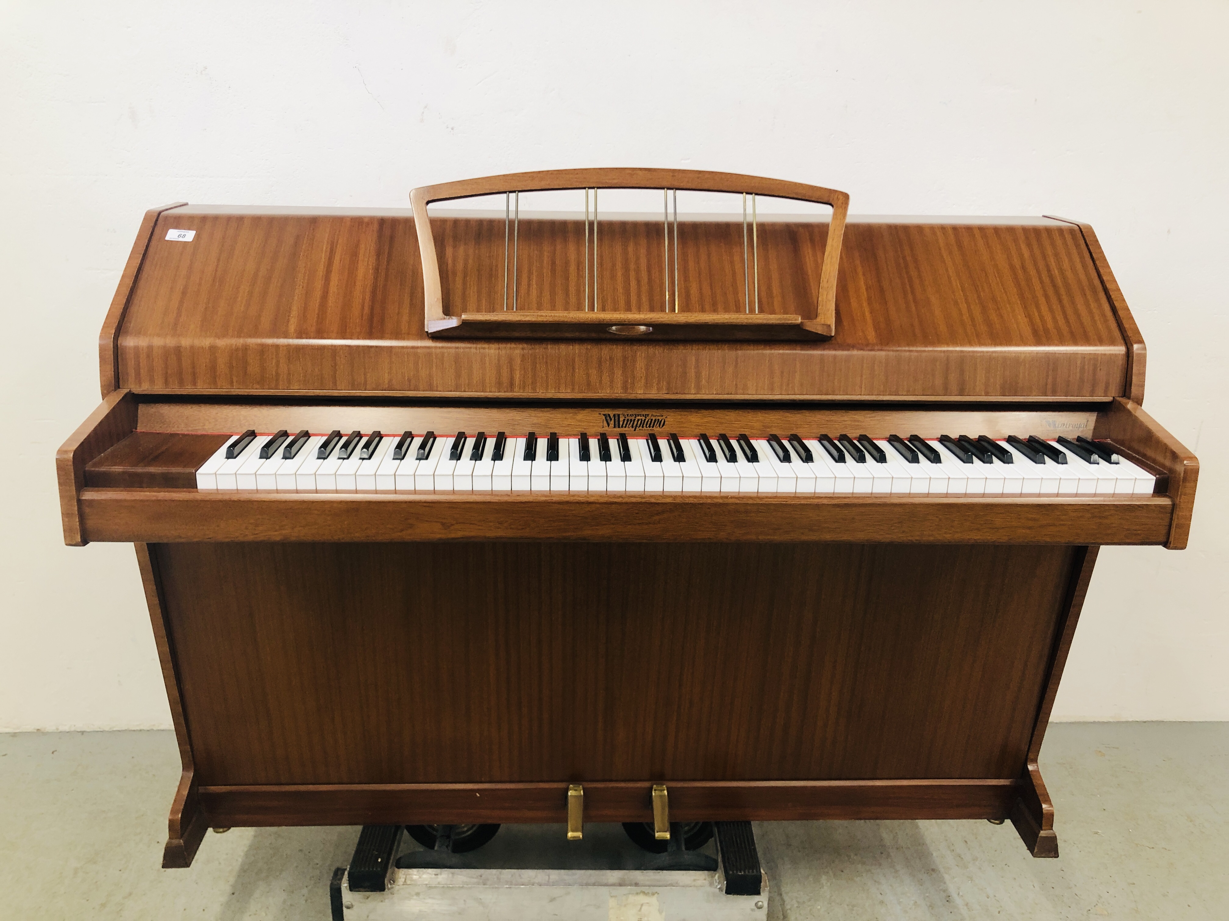 EAVESTAFF MINI PIANO "PIANETTE" UPRIGHT OVERSTRUNG PIANO AND MUSIC STOOL - Image 2 of 27