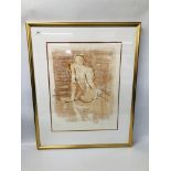 EMMA DE BRUYN "NUDE" LTD EDITION MONOPRINT SIGNED BY ARTIST #10/93 64CM X 49.