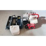 A HONDA 3-5HP PETROL DRIVEN COMPRESSOR + WINDOW SECURITY ETCHNG ACCESSORIES (NO AIRLINE)