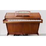 EAVESTAFF MINI PIANO "PIANETTE" UPRIGHT OVERSTRUNG PIANO AND MUSIC STOOL