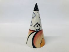 "HOUSE AND PATH" SUGAR SHIFTER SIGNED BY LORNA BAILEY, H 23CM.