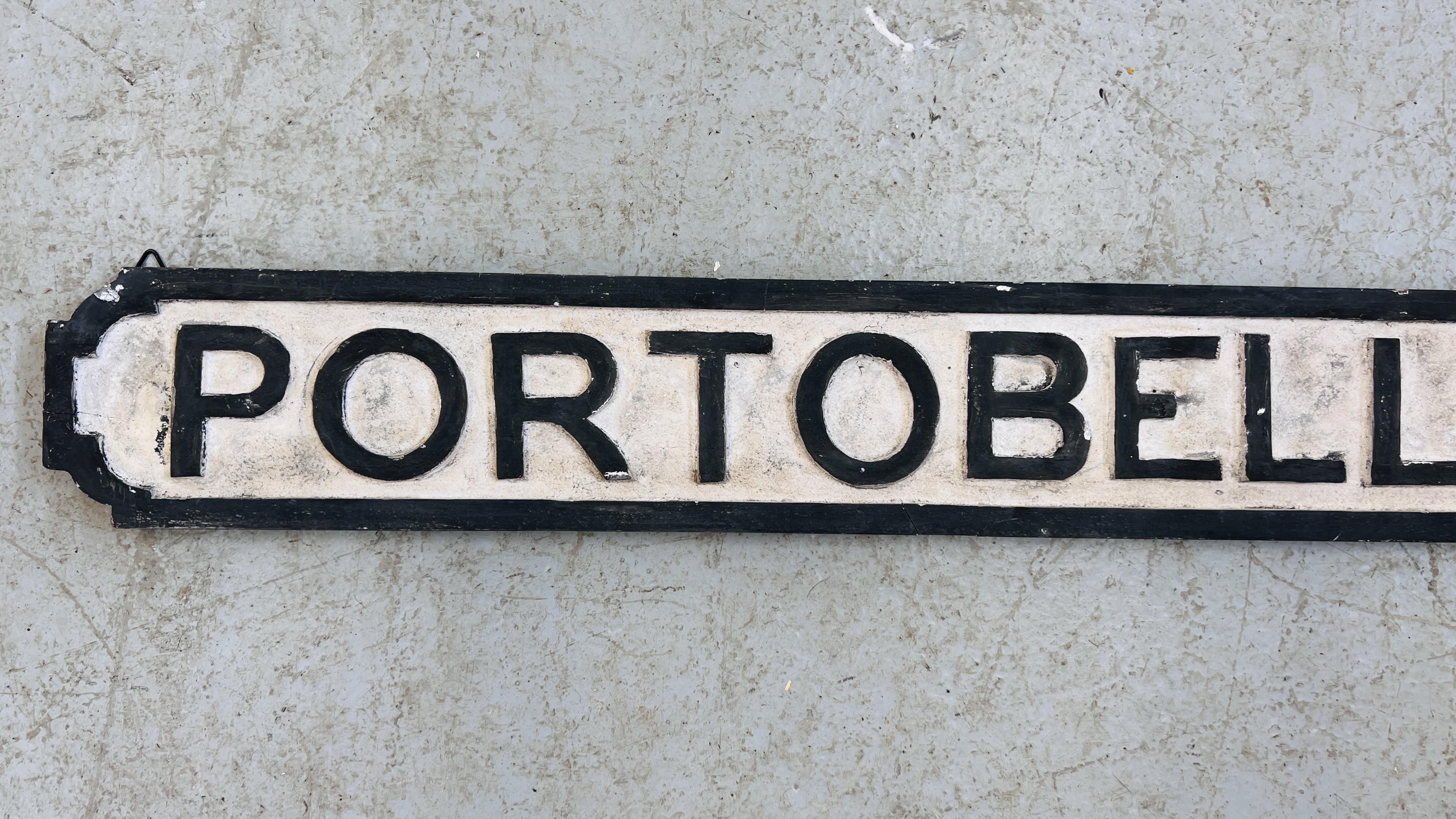 REPRODUCTION PORTOBELLO ROAD SIGN. - Image 4 of 4