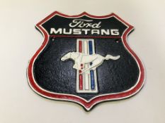 (R) FORD MUSTANG PLAQUE