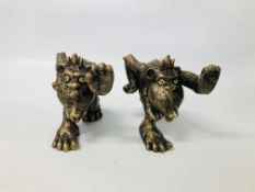 (R) PAIR GORILLA BOOKENDS