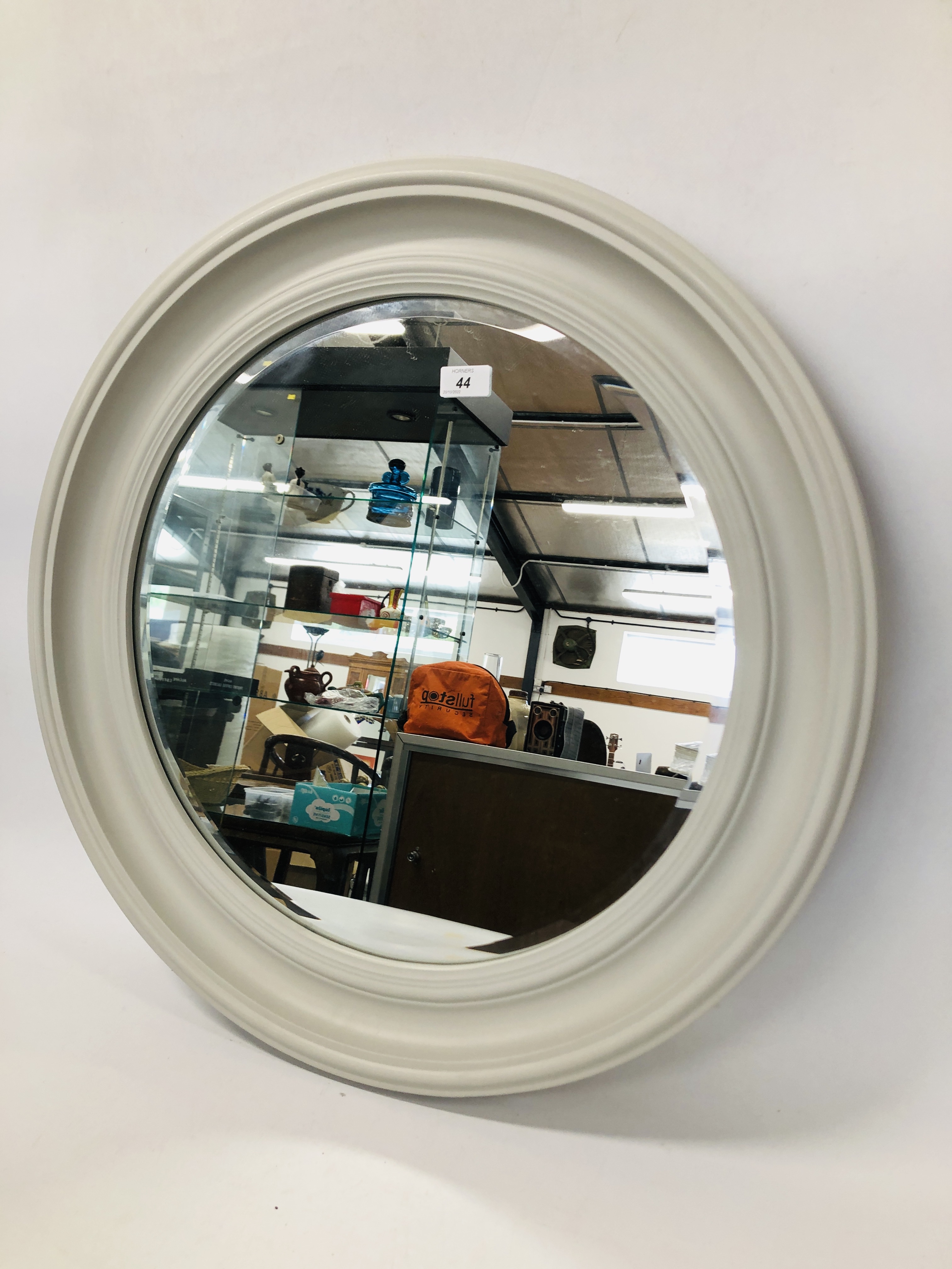 MODERN CROFT PORTHOLE GREY MIRROR, 68CM. - Image 2 of 4