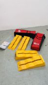 2 X PAIRS OF FIAMMA MOTOR HOME LEVELLING RAMPS IN CARRY CASES