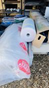 A LARGE COMPLETE ROLL OF BUBBLE WRAP, ROLL FOAM PACKING,