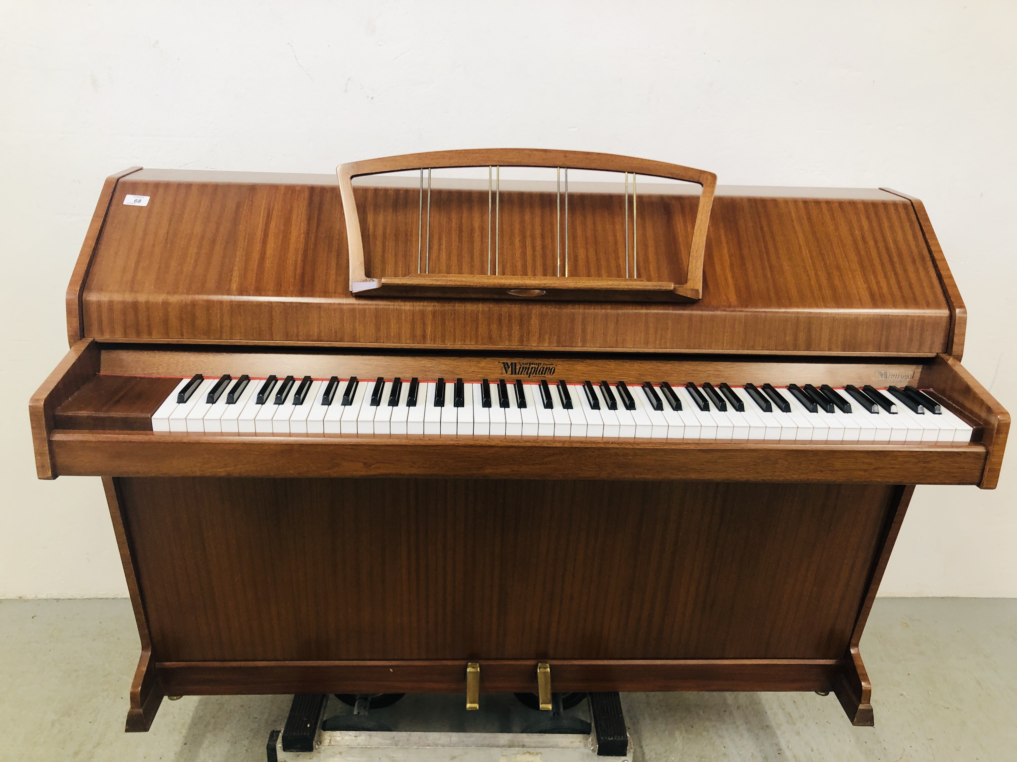 EAVESTAFF MINI PIANO "PIANETTE" UPRIGHT OVERSTRUNG PIANO AND MUSIC STOOL - Image 3 of 27