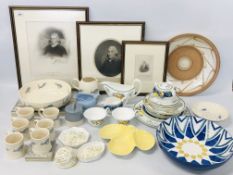 A COLLECTION OF MIXED TABLE WARE TO INCLUDE THE ENGLISH TABLE WARE COMPANY, WEDGWOOD, ROYAL WINTON,