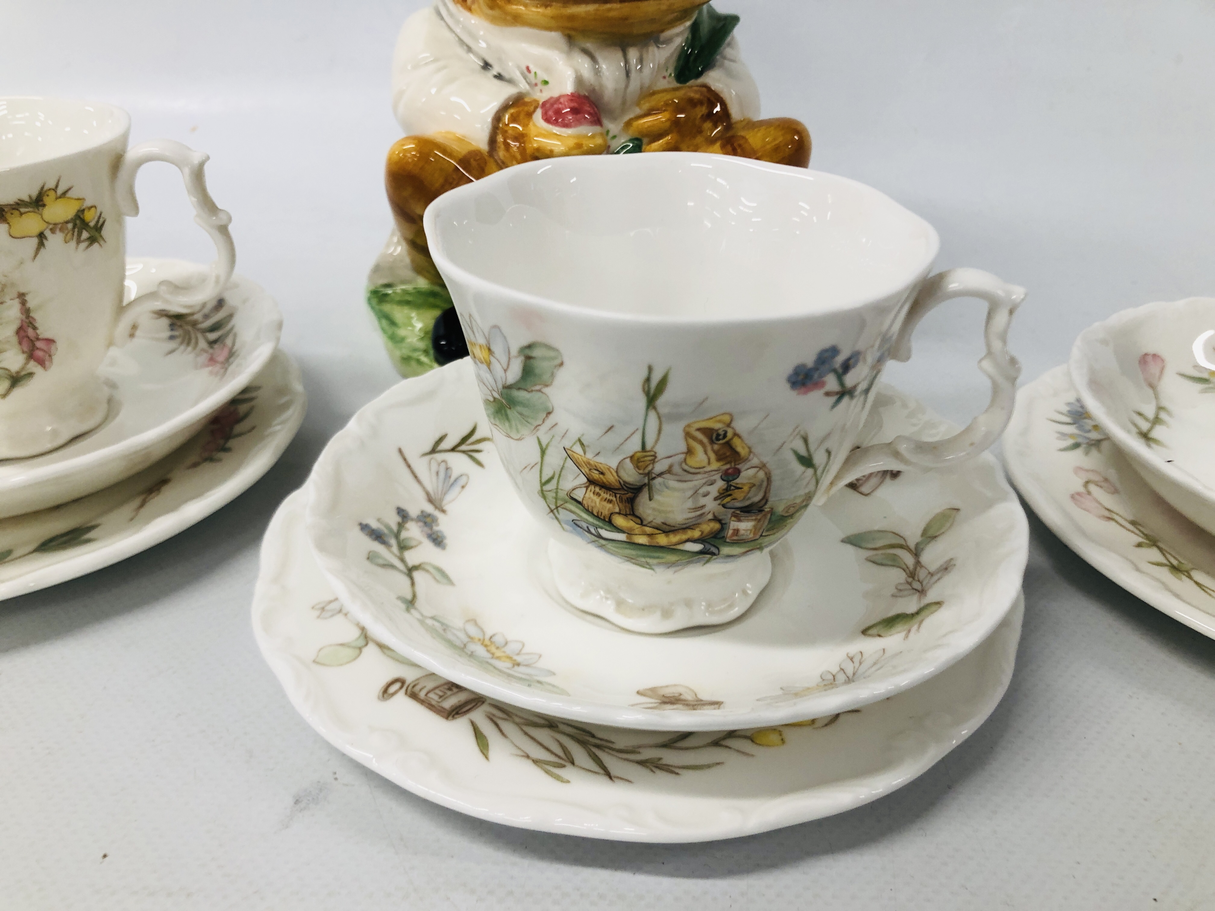3 X ROYAL ALBERT BEATRIX POTTER TRIOS TO INCLUDE JEMIMA PUDDLE-DUCK, - Image 3 of 8