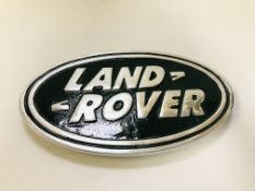 (R) ALUMINIUM LAND ROVER PLAQUE