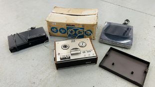PHILIPS TAPE RECORDER IN ORIGINAL BOX, AIWA STEREO FULL AUTOMATIC TURNTABLE SYSTEM PX - E860,