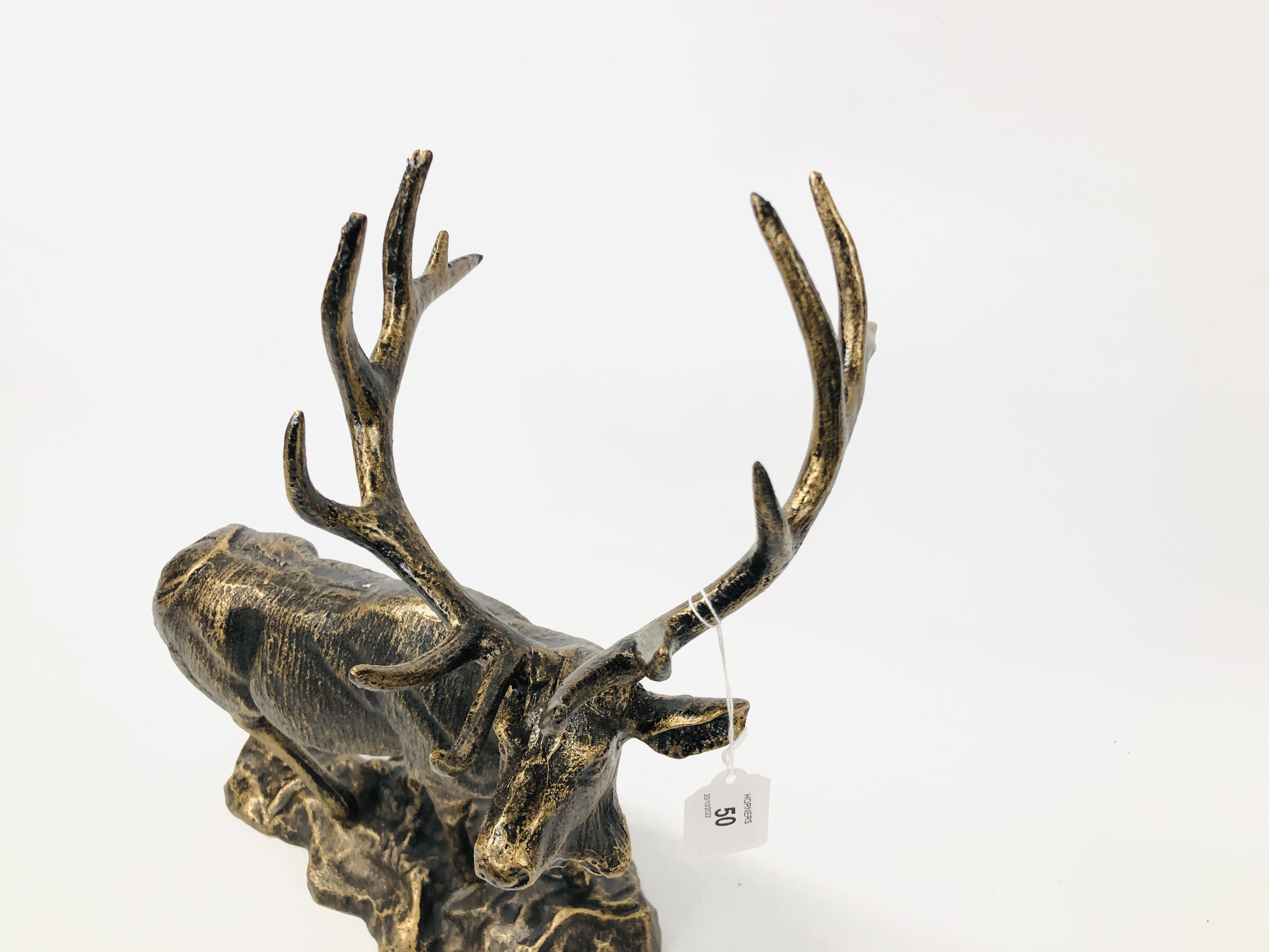 (R) STAG ON METAL BASE - Image 2 of 2