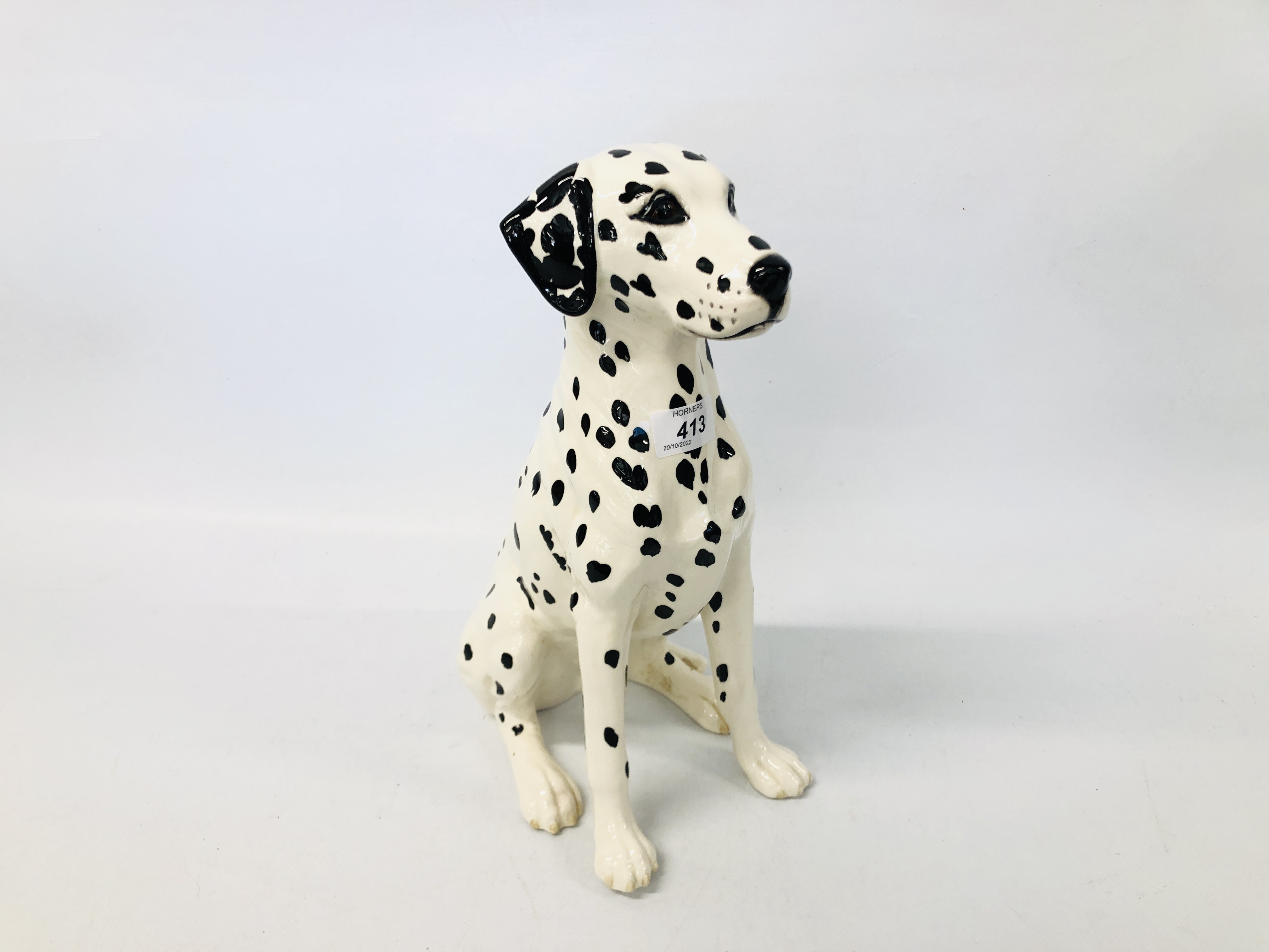 A BESWICK MODEL OF A SEATED FIRESIDE DALMATIAN HEIGHT 35CM. - Image 2 of 4