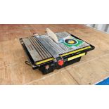 PLAS PLUGS MASTER TILER ELECTRIC TILE CUTTER AND SPARE CUTTING DISC - SOLD A SEEN