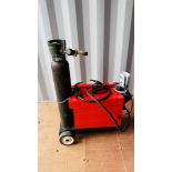 SEALEY SUPER MIG 150/5 MIG WELDER WITH GAS BOTTLE - SOLD AS SEEN