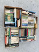 4 X BOXES OF ASSORTED BOOKS TO INCLUDE MARGERY ALLINGHAM COLLECTION, GERALD DURRELL,