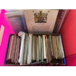 PINK TUB WITH QUANTITY OF OLD TO MODERN POSTCARDS, ALSO EPHEMERA WITH TRAVEL, AVIATION, OLD PHOTOS,