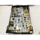 A COLLECTION OF APPROX 64 CRYSTAL AND MINERAL ROCK EXAMPLES TO INCLUDE BLUE-JOHN,
