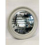 MODERN CROFT PORTHOLE GREY MIRROR, 68CM.