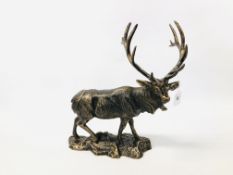 (R) STAG ON METAL BASE